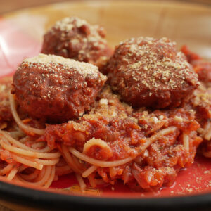 Vegan Spaghetti and Meatballs